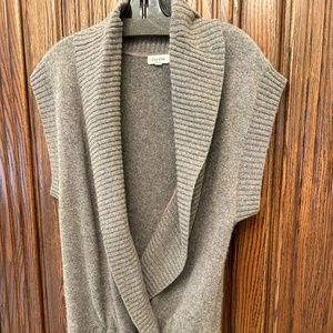 Generra Gray Cashmere Vest Sz S